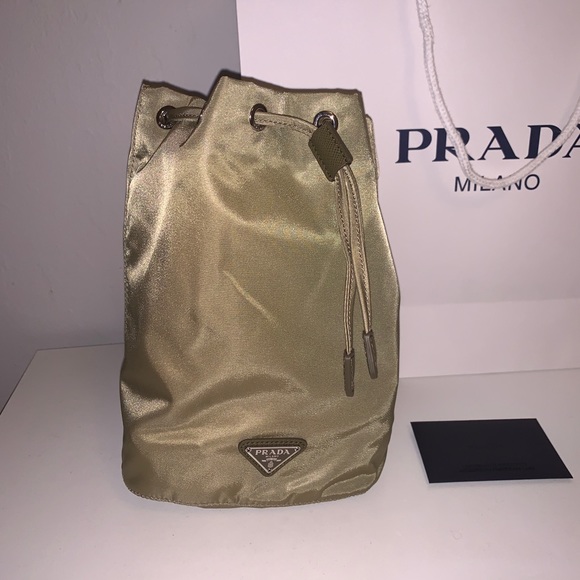 Prada Handbags - NWT Prada tessuto bucket bag vela drawstring